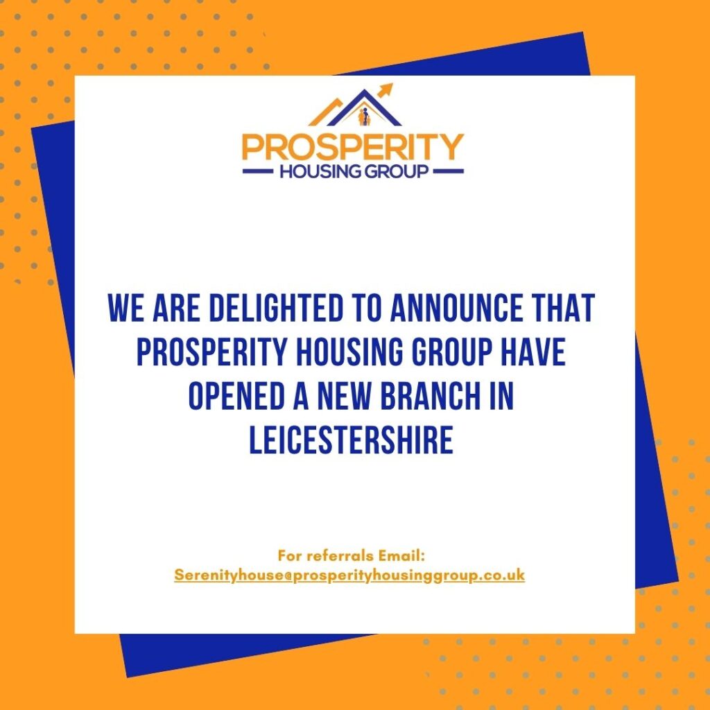 Prosperity Housing Group Opens New CQC-Registered Supported in Leicestershire, mental health supported living service.